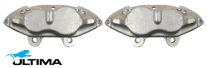 PAIR OF ULTIMA FRONT DISC BRAKE CALIPERS TO SUIT TOYOTA LANDCRUISER HJ60R HJ75R HJ61R 2H 12HT TURBO DIESEL 4.0L I6