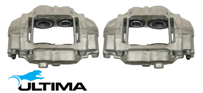 PAIR OF ULTIMA FRONT DISC BRAKE CALIPERS TO SUIT TOYOTA LANDCRUISER HJ60R HJ75R HJ61R 2H 12HT TURBO DIESEL 4.0L I6