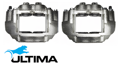 PAIR OF ULTIMA FRONT DISC BRAKE CALIPERS TO SUIT TOYOTA LANDCRUISER HZJ80R 1HZ 4.2L I6 311 MM ROTOR TILL 08/1992