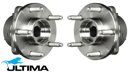2 X ULTIMA FRONT WHEEL HUB AND BEARING ASSEMBLY TO SUIT FORD FOCUS LV B5254T3 TURBO 2.5L I5 10/09 ON
