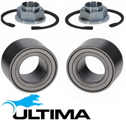 2 X ULTIMA FRONT WHEEL HUB AND BEARING ASSEMBLY TO SUIT FORD RANGER PX3 YN2S 2.0L I4 SUITS RWD ONLY