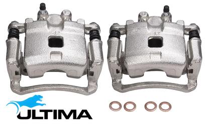 PAIR OF ULTIMA REAR DISC BRAKE CALIPERS TO SUIT NISSAN PATROL GU Y61 TD42 DIESEL 4.2L I6 EXCEPT LEAF SPRING MODEL
