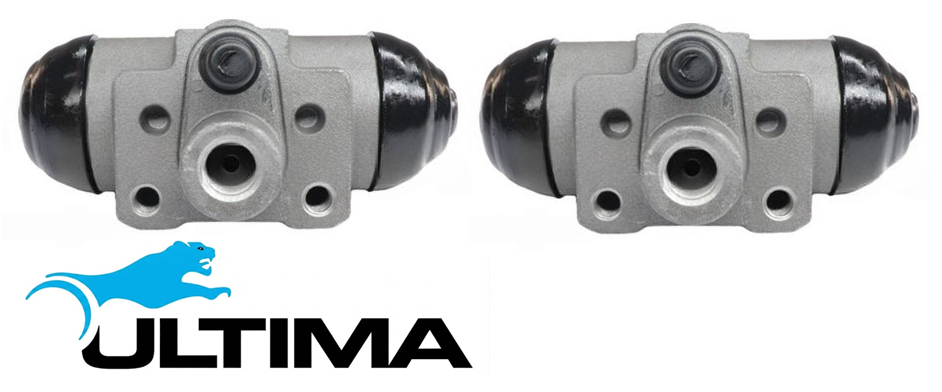 PAIR OF ULTIMA REAR WHEEL CYLINDERS TO SUIT NISSAN NAVARA D22 D40 VQ40DE V9X TURBO DIESEL 3.0L 4.0L V6