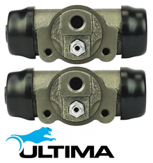 PAIR OF ULTIMA REAR WHEEL CYLINDERS TO SUIT TOYOTA HILUX KZN165R 1KZ-TE TURBO DIESEL 3.0L I4 TILL 10/2004