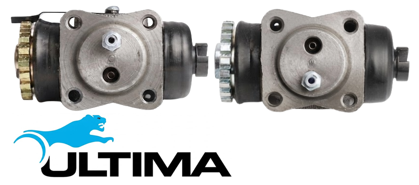 PAIR OF ULTIMA REAR WHEEL CYLINDERS TO SUIT TOYOTA LANDCRUISER HJ45R H DIESEL 3.6 I6