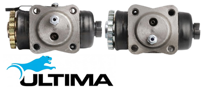 PAIR OF ULTIMA REAR WHEEL CYLINDERS TO SUIT TOYOTA LANDCRUISER HJ45R H DIESEL 3.6 I6