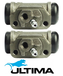 PAIR OF ULTIMA REAR WHEEL CYLINDERS TO SUIT TOYOTA LANDCRUISER FZJ78R 1FZ-FE 4.5L I6