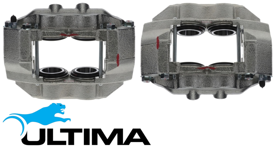 PAIR OF ULTIMA FRONT DISC BRAKE CALIPERS TO SUIT TOYOTA PRADO KZJ90R KZJ95R 1KZ-TE TURBO DIESEL 3.0L I4