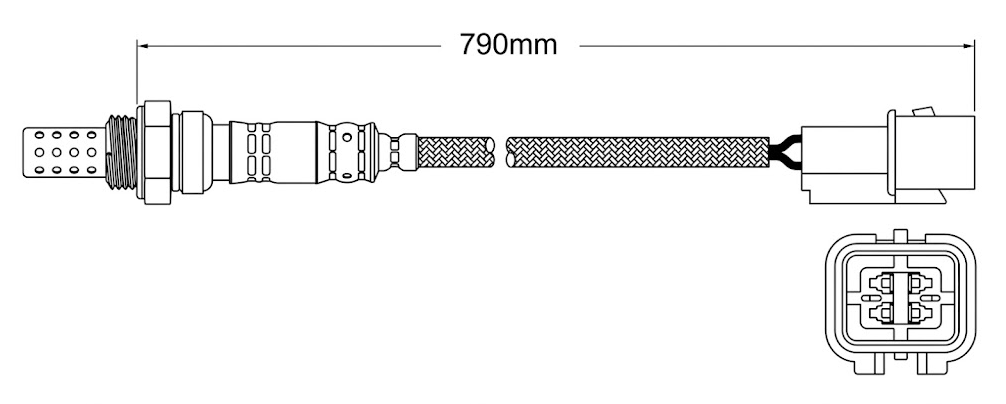 PREMIUM POST CATALYTIC OXYGEN O2 SENSOR TO SUIT MITSUBISHI TRITON ML MN 4G64 2.4L I4