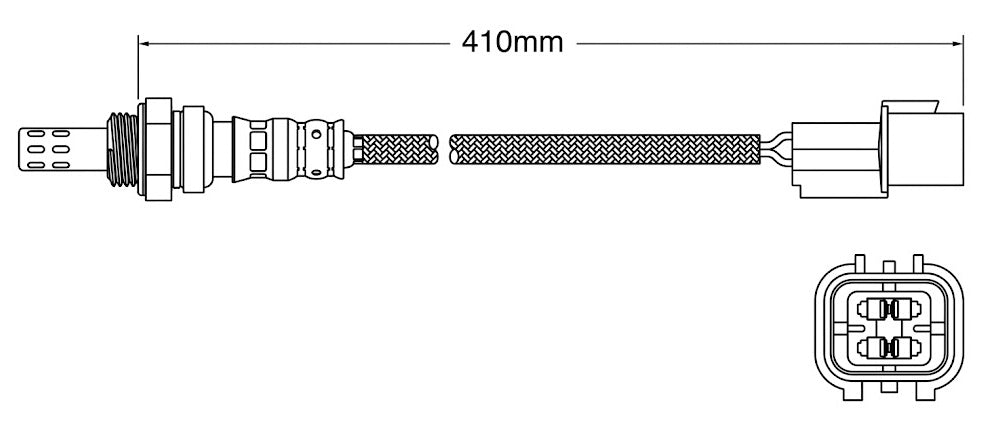 PREMIUM PRE CATALYTIC OXYGEN O2 SENSOR TO SUIT MITSUBISHI TRITON ML MN MQ MR 4G64 2.4L I4