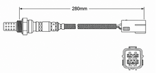 PREMIUM PRE CATALYTIC OXYGEN O2 SENSOR TO SUIT SUBARU EJ255 TURBO 2.5L F4