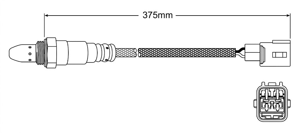 PREMIUM PRE CATALYTIC OXYGEN O2 SENSOR TO SUIT TOYOTA HIACE TRH201R TRH214R TRH219R TRH221R TRH223R TRH224R 2TR-FE 2.7L I4 FROM 01/2015