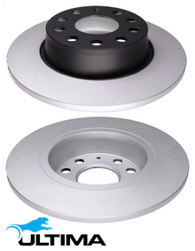 ULTIMA REAR SOLID DISC BRAKE ROTORS FOR AUDI A3 8V CHZD CPTA BYT CJSA CJSB CXSA CZCA 1.0 1.4 1.8L I4