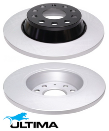 ULTIMA REAR SOLID DISC BRAKE ROTORS FOR SKODA CDAA CBZB CYVB CAXA CZCA CZDA 1.2 1.4 1.8L I4 OD 282MM