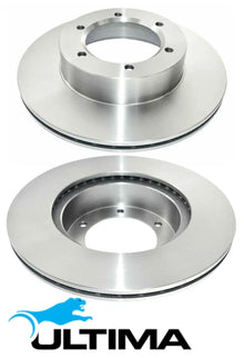 ULTIMA FRONT VENTED DISC BRAKE ROTOR SET TO SUIT TOYOTA HILUX VZN130R 3VZ-E 3.0L V6 TILL 07/1991