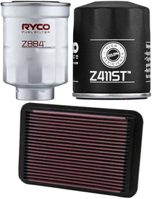 FILTER SERVICE KIT TO SUIT MITSUBISHI OUTLANDER ZJ ZK ZL 4N14 TURBO DIESEL 2.3L I4