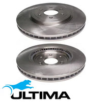 ULTIMA FRONT VENTED DISC BRAKE ROTORS TO SUIT NISSAN YD25DDTI TURBO DIESEL 2.5L I4 SUITS 17"" WHEELS