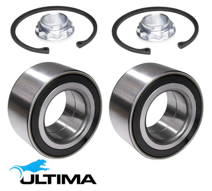 2 X ULTIMA FRONT WHEEL BEARING KIT TO SUIT BMW X SERIES X3 M54B25 N52B25 2.5L I6 SERIES E83 ONLY