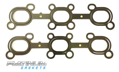 PLATINUM EXHAUST MANIFOLD GASKET SET TO SUIT NISSAN SKYLINE V35 VQ35DE 3.5L V6