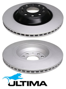 ULTIMA REAR VENTED DISC BRAKE ROTOR SET FOR VOLKSWAGEN GOLF MK.7 DJHA DJHB CHHA CPTA 2.0 I4 OD 310MM