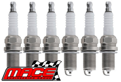 SET OF 6 MACE SPARK PLUGS TO SUIT HOLDEN MONARO V2 L67 SUPERCHARGED 3.8L V6