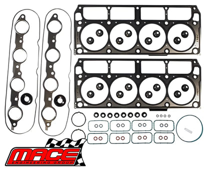 MACE VRS GASKET SET & HEAD BOLTS COMBO PACK TO SUIT HOLDEN CREWMAN VZ L76 6.0 V8
