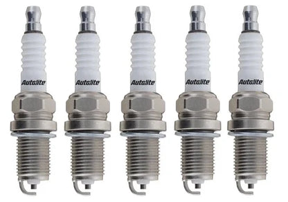 SET OF 5 AUTOLITE SPARK PLUGS TO SUIT VOLKSWAGEN CARAVELLE T4 ACU AAF 2.5L I5