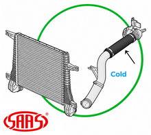 SAAS COLD SIDE INTERCOOLER HOSE TO SUIT HOLDEN CAPTIVA CG Z22D1 TURBO DIESEL 2.2L I4 COLD SIDE TO T/BODY