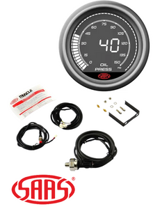 SAAS MUSCLE DIGITAL SERIES OIL PRESSURE 0-150PSI 12V 52MM GAUGE