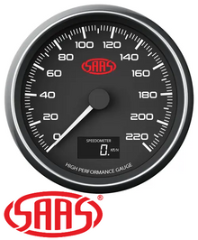 SAAS MUSCLE SERIES 0-220KPH 12V 80MM SPEEDOMETER