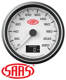SAAS MUSCLE SERIES 0-220KPH 12V 80MM SPEEDOMETER