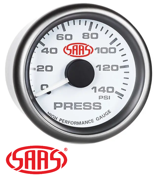 SAAS MUSCLE SERIES 1 OIL PRESSURE 12V 52MM GAUGE