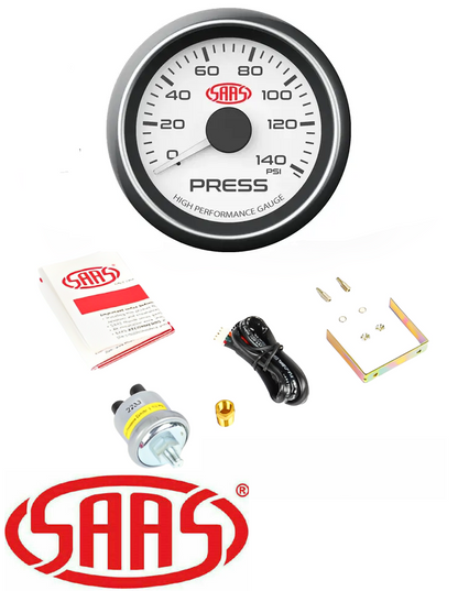 SAAS MUSCLE SERIES 1 OIL PRESSURE 12V 52MM GAUGE