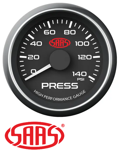 SAAS MUSCLE SERIES 1 OIL PRESSURE 12V 52MM GAUGE