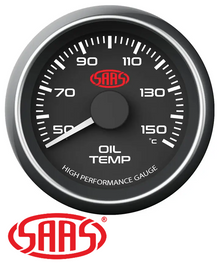 SAAS MUSCLE SERIES OIL TEMPERATURE 12V 52MM GAUGE