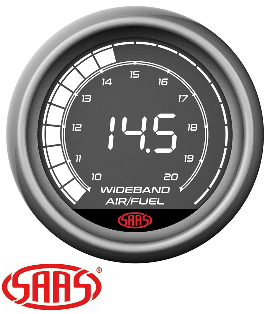 SAAS MUSCLE SERIES DIGITAL AIR FUEL 12V 52MM GAUGE