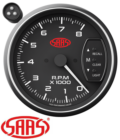 SAAS MUSCLE SERIES DIGITAL TACHOMETER 95MM GAUGE