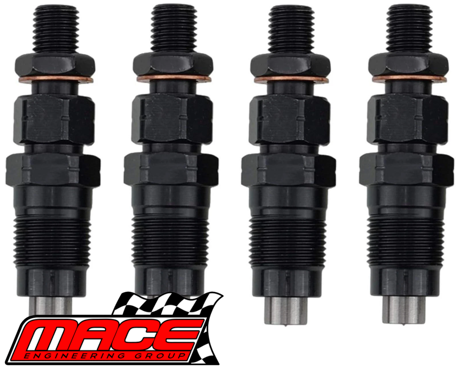 SET OF 4 MACE FUEL INJECTORS TO SUIT FORD COURIER SA PD SB PE PG PH WL WLAT TURBO DIESEL 2.5L I4