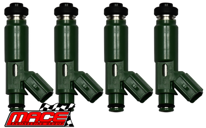 SET OF 4 MACE FUEL INJECTORS TO SUIT TOYOTA CELICA ZZT230R 1ZZ-FE 1.8L I4