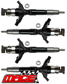 SET OF 4 MACE FUEL INJECTORS TO SUIT TOYOTA HILUX KUN26R KUN16R 1KD-FTV TURBO DIESEL 3.0 I4 08/09 ON