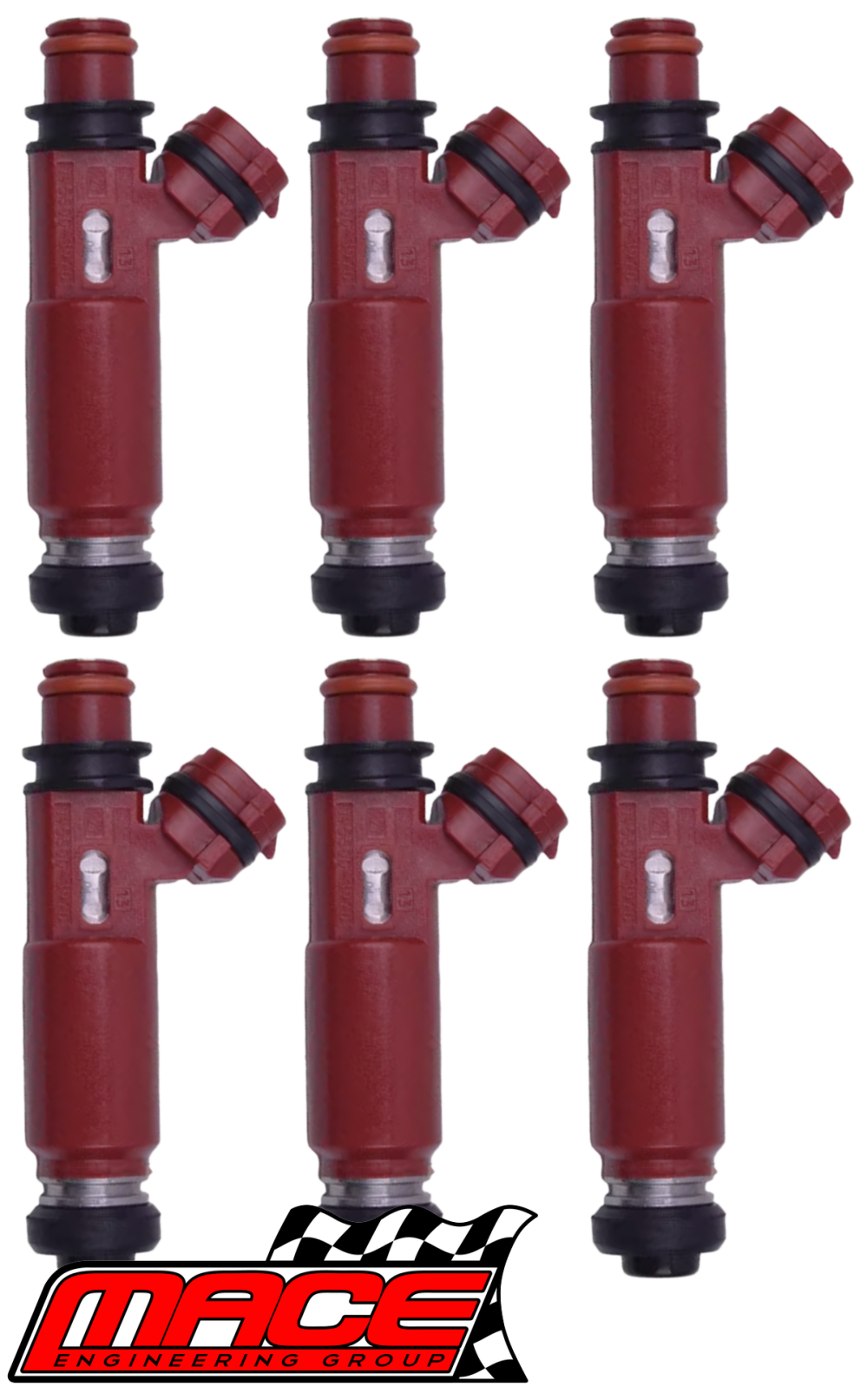 SET OF 6 MACE FUEL INJECTORS TO SUIT MITSUBISHI TRITON ML 6G74 3.5L V6