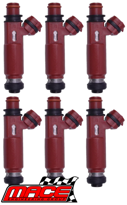 SET OF 6 MACE FUEL INJECTORS TO SUIT MITSUBISHI TRITON ML 6G74 3.5L V6