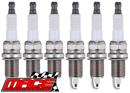SET OF 6 MACE SPARK PLUGS TO SUIT HOLDEN COMMODORE VG BUICK L27 3.8L V6 UTE