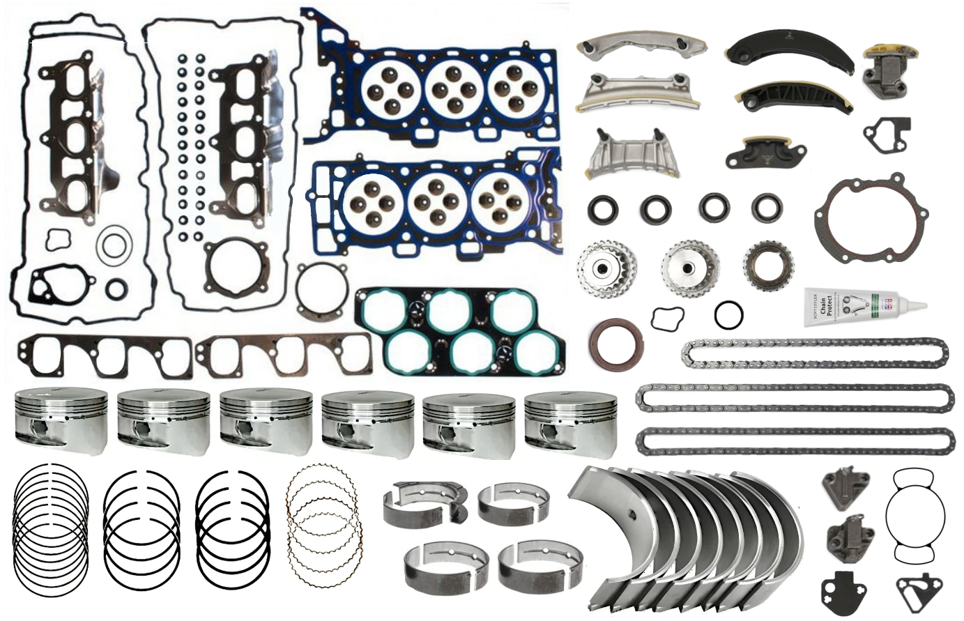 STAGE 3 ENGINE REBUILD KIT TO SUIT HOLDEN ALLOYTEC LE0 LY7 LCA 3.6L V6