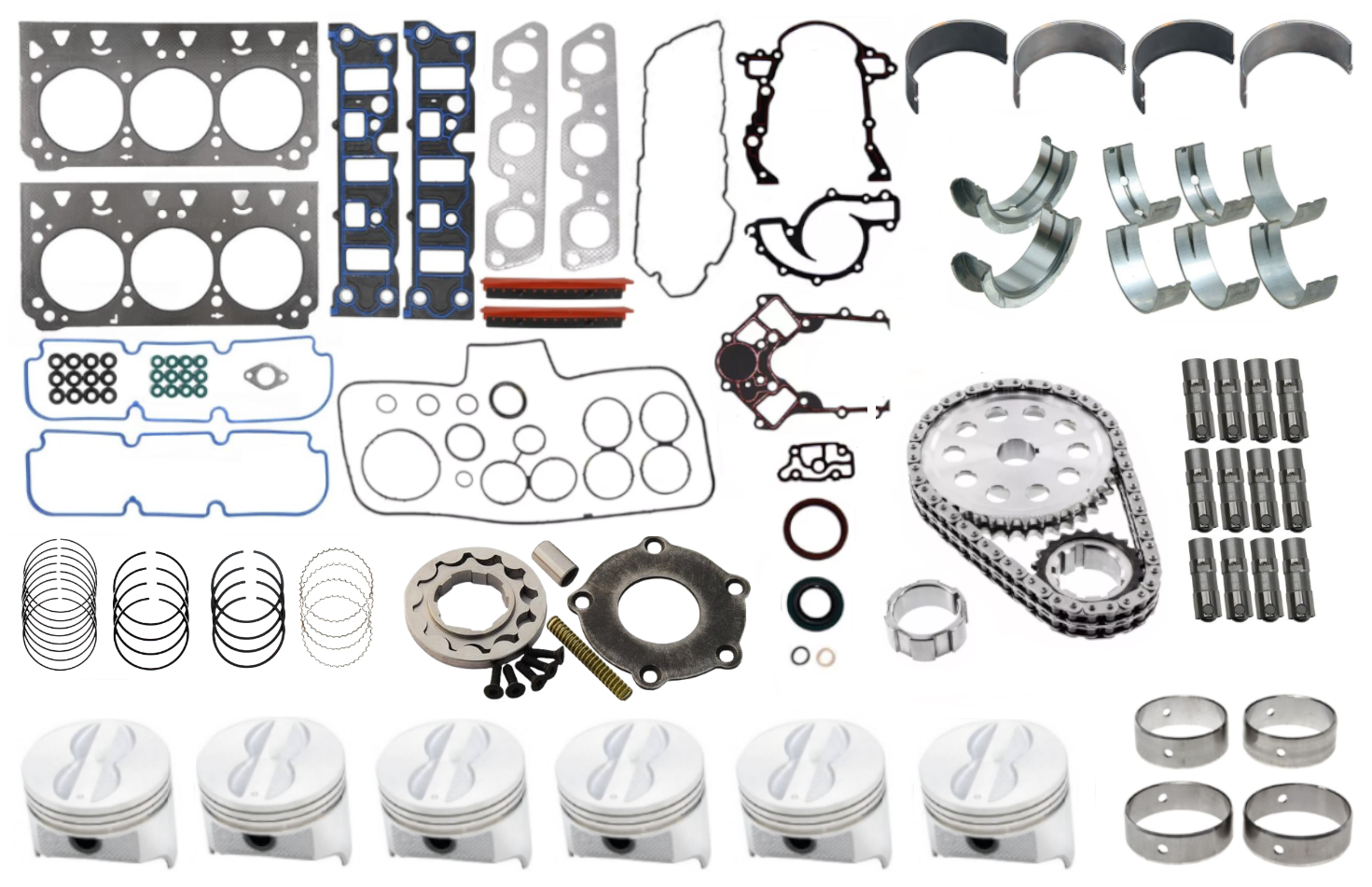 STAGE 4 ENGINE REBUILD KIT TO SUIT HOLDEN COMMODORE VT ECOTEC L36 3.8L V6 TILL ENG. VH756061