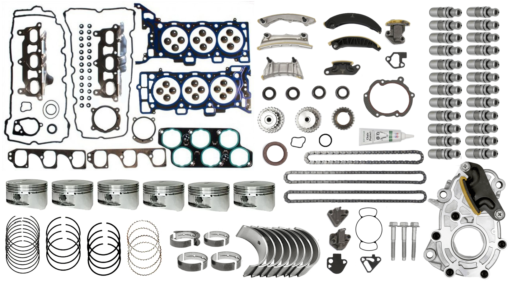 STAGE 4 ENGINE REBUILD KIT TO SUIT HOLDEN ADVENTRA VZ ALLOYTEC LY7 3.6L V6 FROM 08/2006