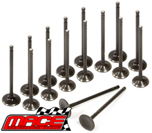 SET OF 16 MACE STANDARD INTAKE AND EXHAUST VALVES TO SUIT HOLDEN TORANA LH LX 253 308 4.1L 5.0L V8