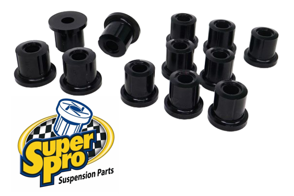 SUPERPRO FRONT HEAVY DUTY LEAF SPRING BUSH KIT TO SUIT NISSAN PATROL GQ Y60 RD28T TURBO DIESEL 2.8L I6