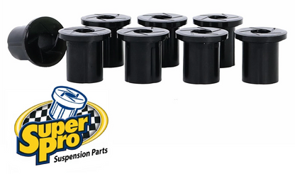 SUPERPRO FRONT HEAVY DUTY LEAF SPRING BUSH KIT TO SUIT TOYOTA 4RUNNER YN60R LN60R 3Y 2L DIESEL 2.4L 2.8L I4
