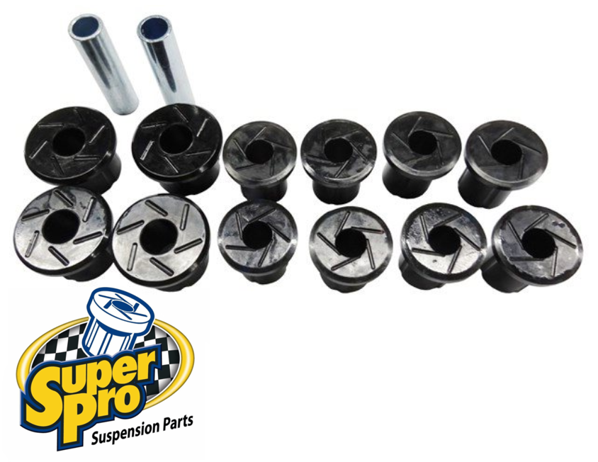 SUPERPRO REAR HEAVY DUTY LEAF SPRING COMPLETE BUSH KIT TO SUIT HOLDEN RODEO RA ALLOYTEC LCA 3.6L V6